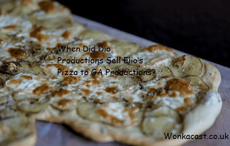 When Did Dio Productions Sell Elio’s Pizza to GA Productions?